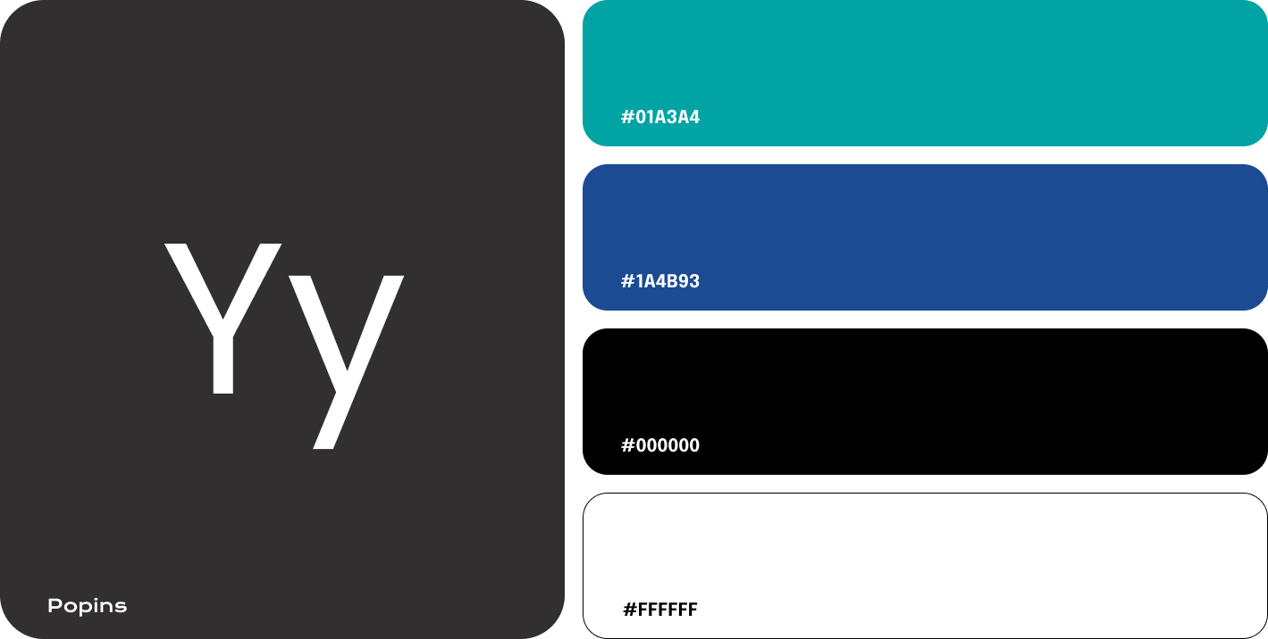 Tipografia y paleta de colores de la app de cuentarte