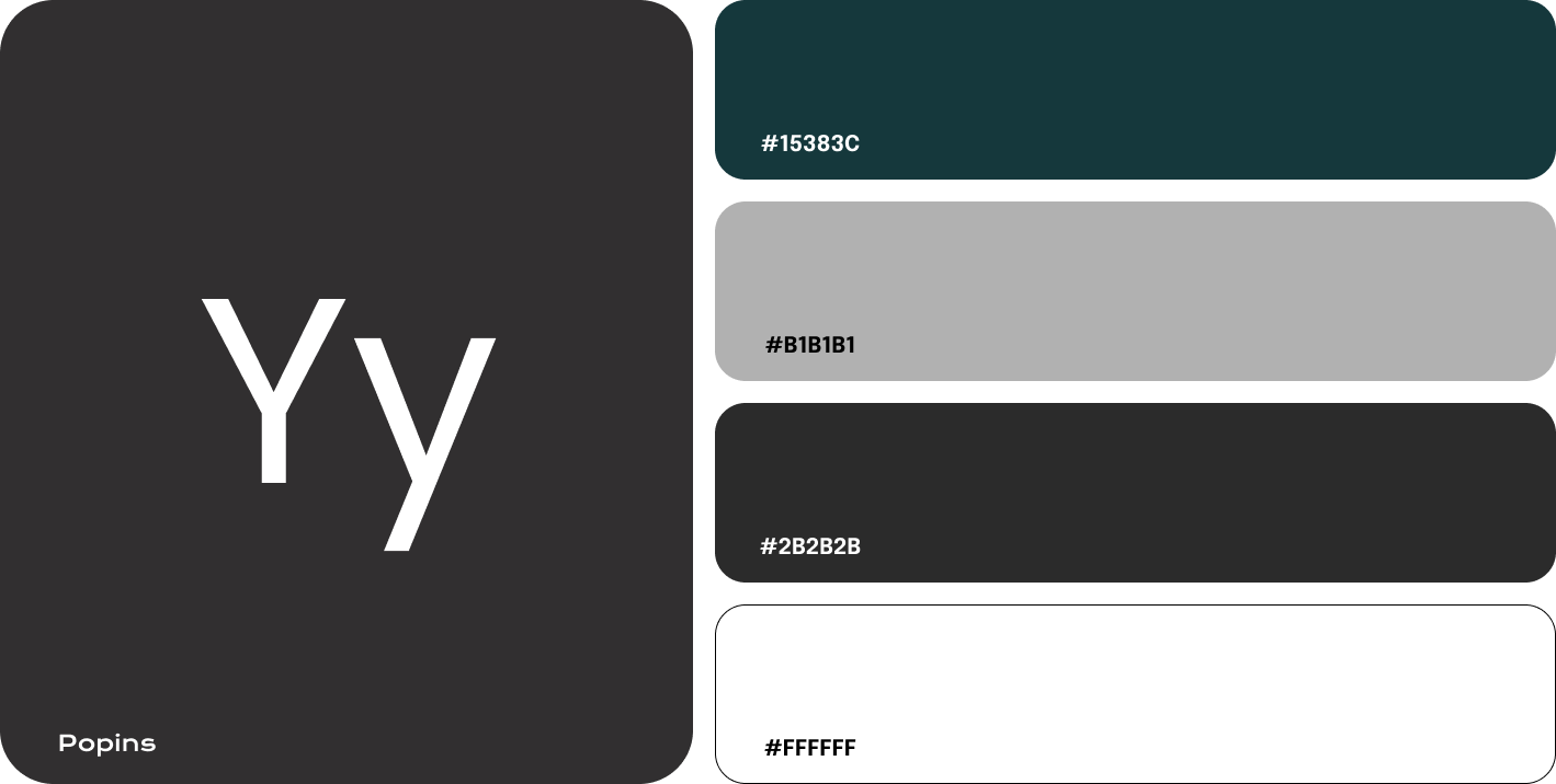 Tipografia y paleta de colores de la app loop shoes